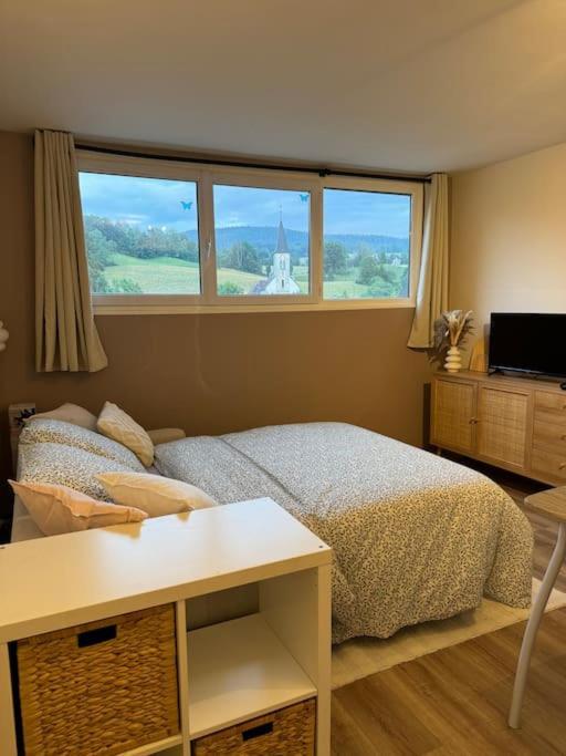 Studio Cosy Au Coeur Du Haut-Jura Foncine-le-Bas Экстерьер фото